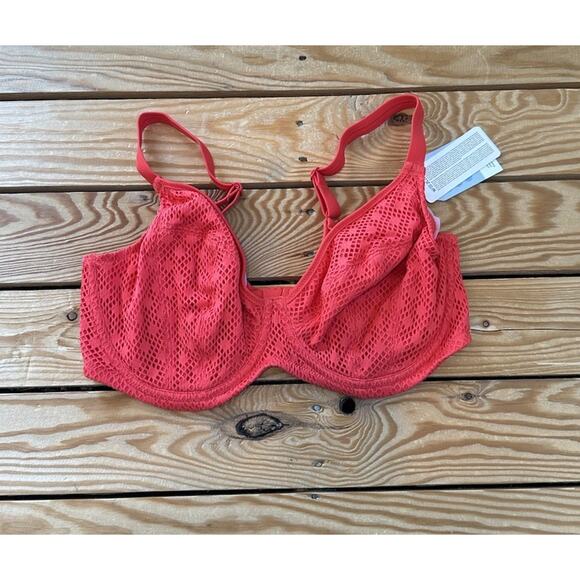NWT Elomi Bikini Top Size 34 Women’s Red - Picture 1 of 7